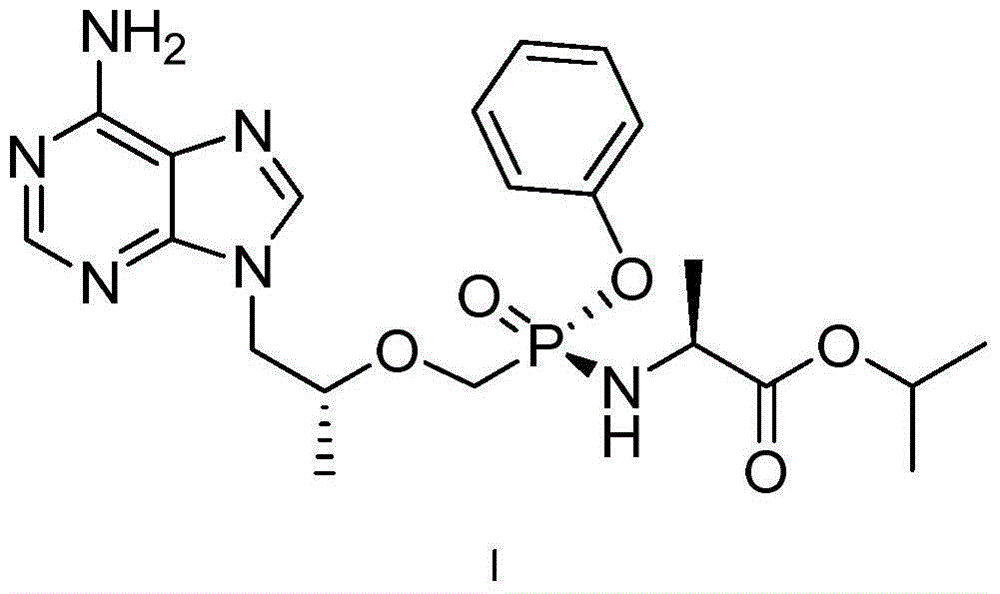 Tenofovir alafenamide compound, preparation method and purpose thereof