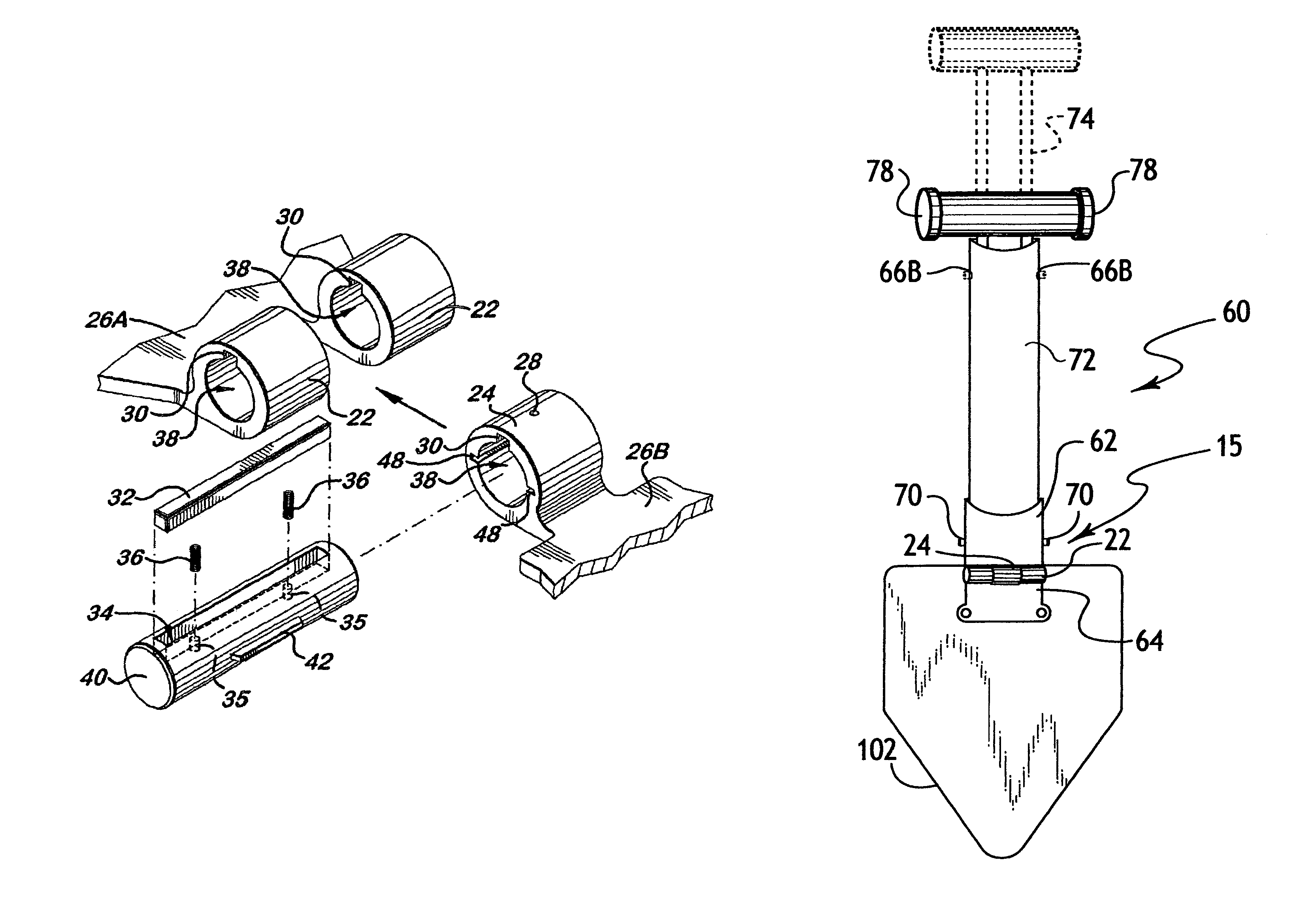 Folding tools with locking hinges