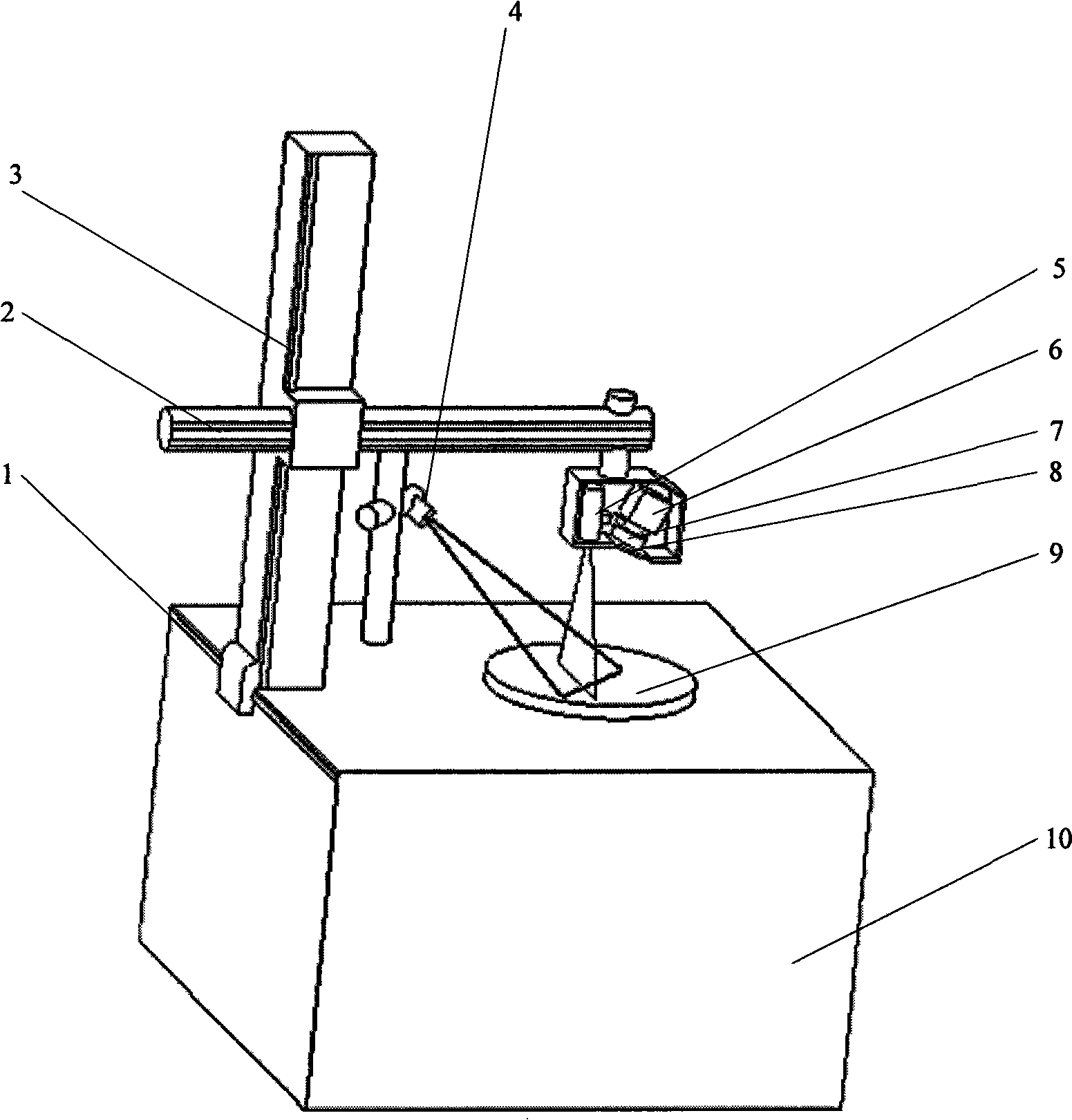 Laser line scanning feeler geometric transformation calibration and curved face interpolation correcting method and apparatus