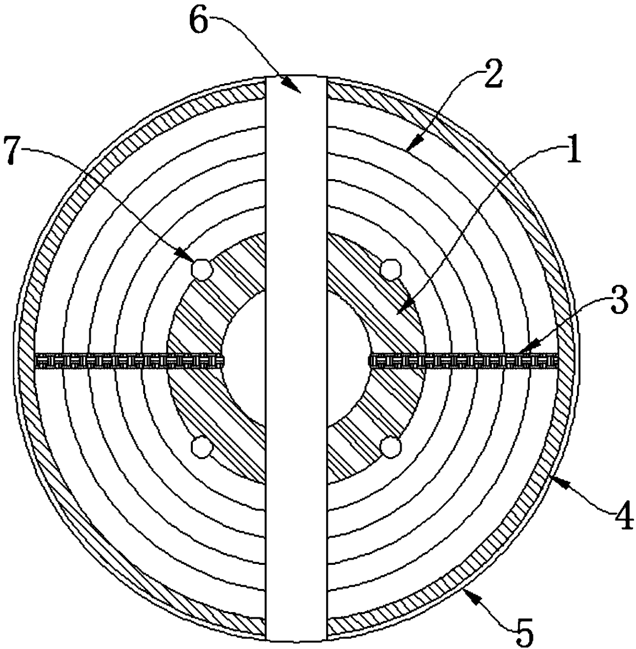 Electric wire and cable packaging part