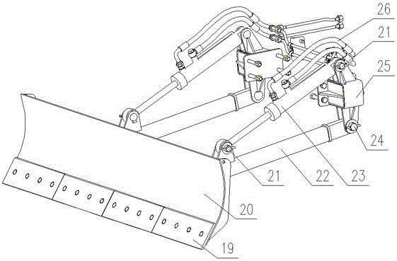 Crawler tractor for paddy field