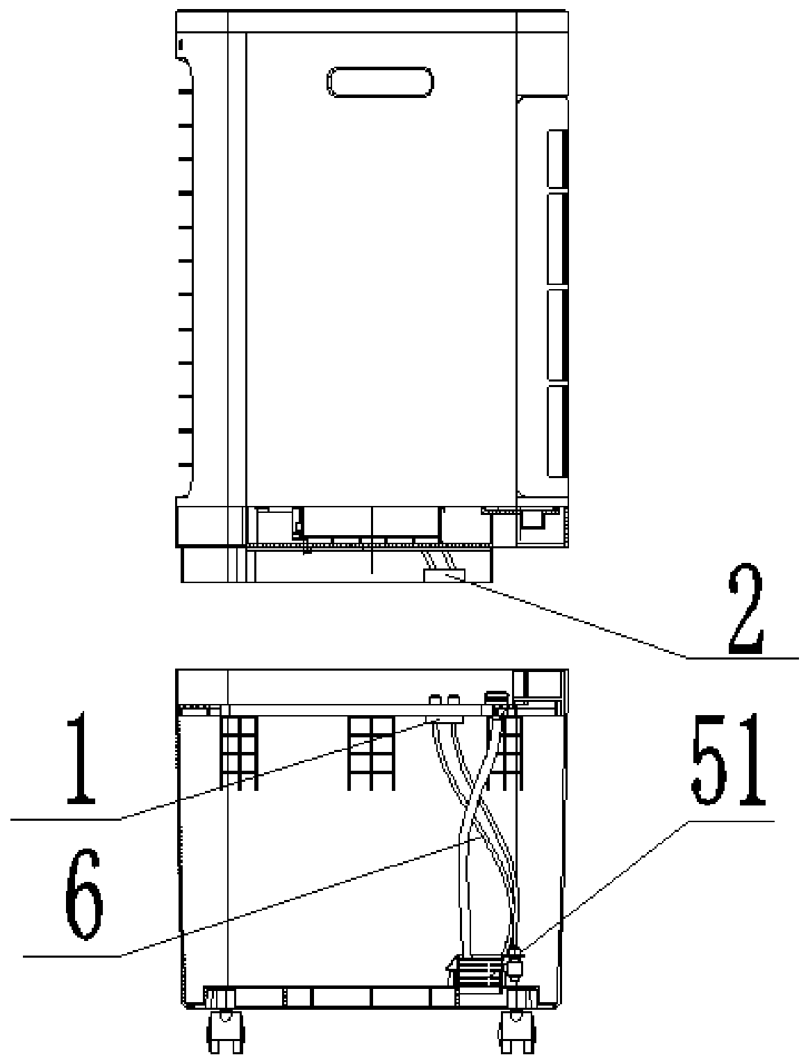 Butt joint device and cooling fan