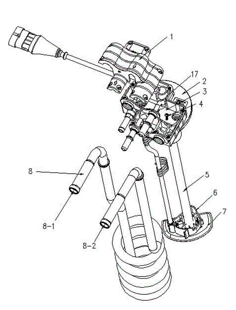 Box liquid level sensor