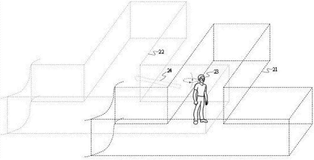 Panoramic capture and reoccurrence device and method for scene under mine shaft