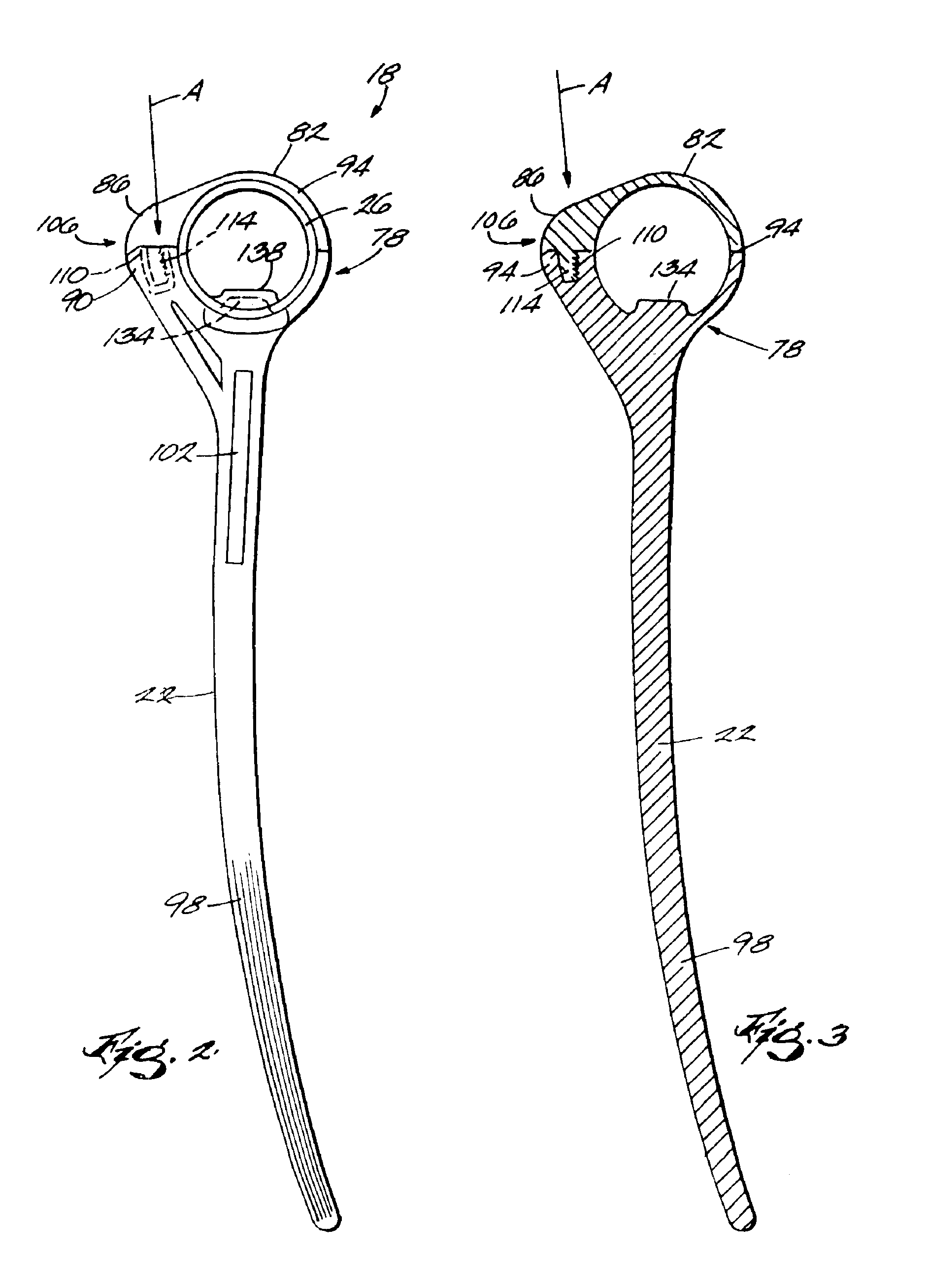 Harvester tine and bat assembly