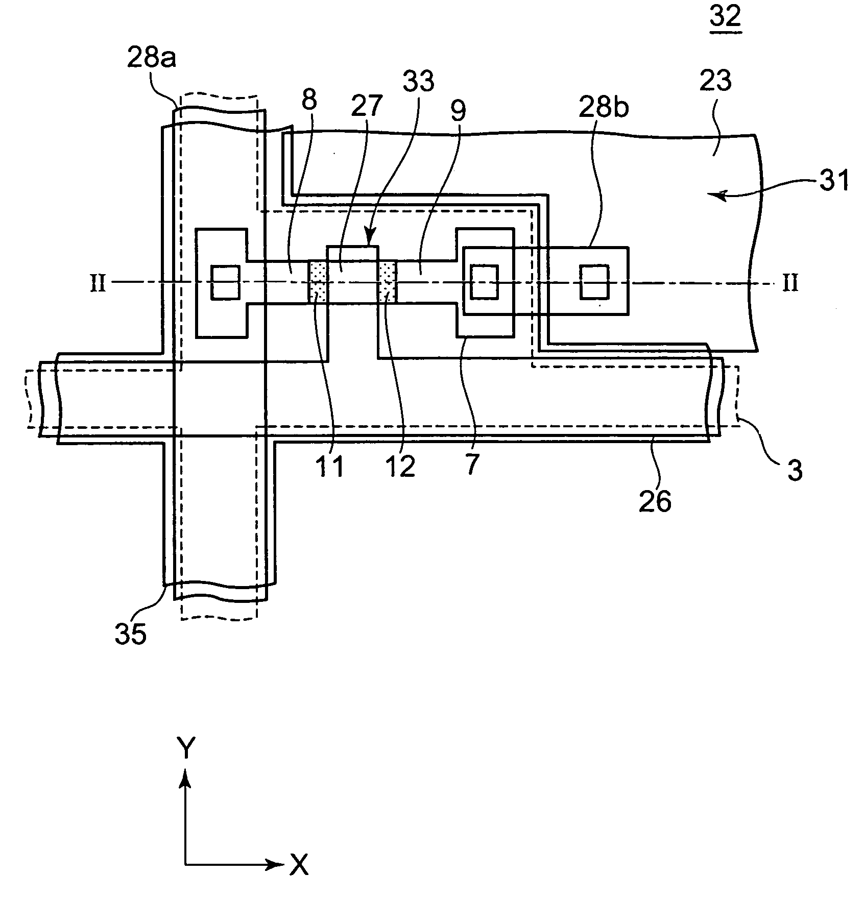 Thin-film transistor with set trap level densities, and method of manufactures