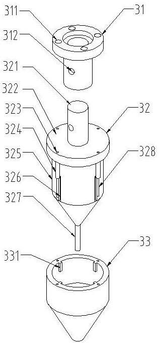 Automatic riveting mechanism for hollow rivets