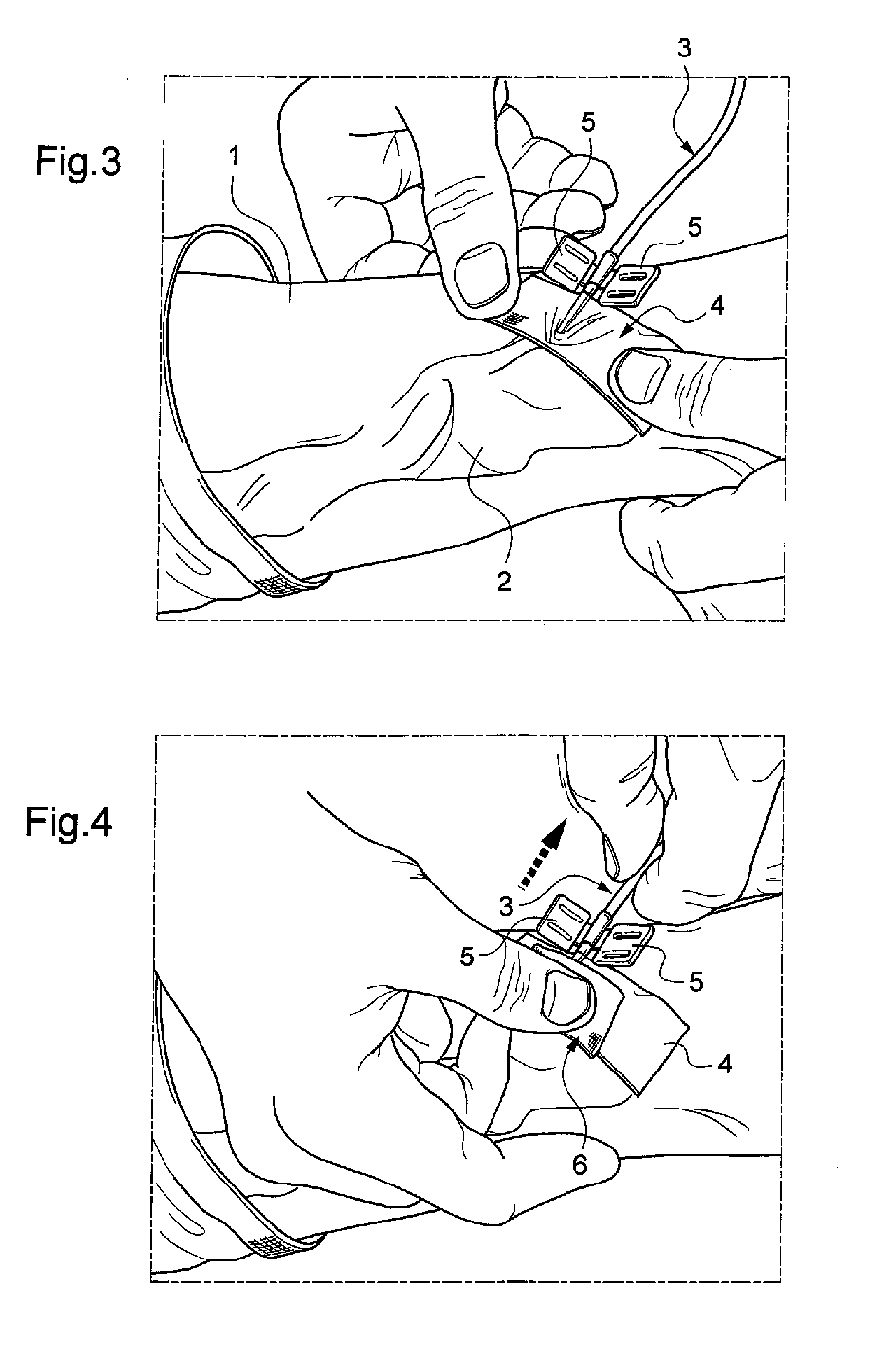 Medical device for a puncture site or infusion site