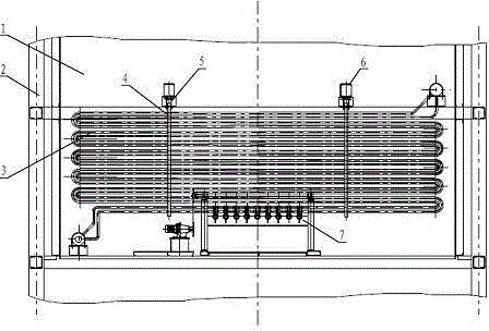 Kiln tail and bypath wind releasing residual heat boiler of cement kiln