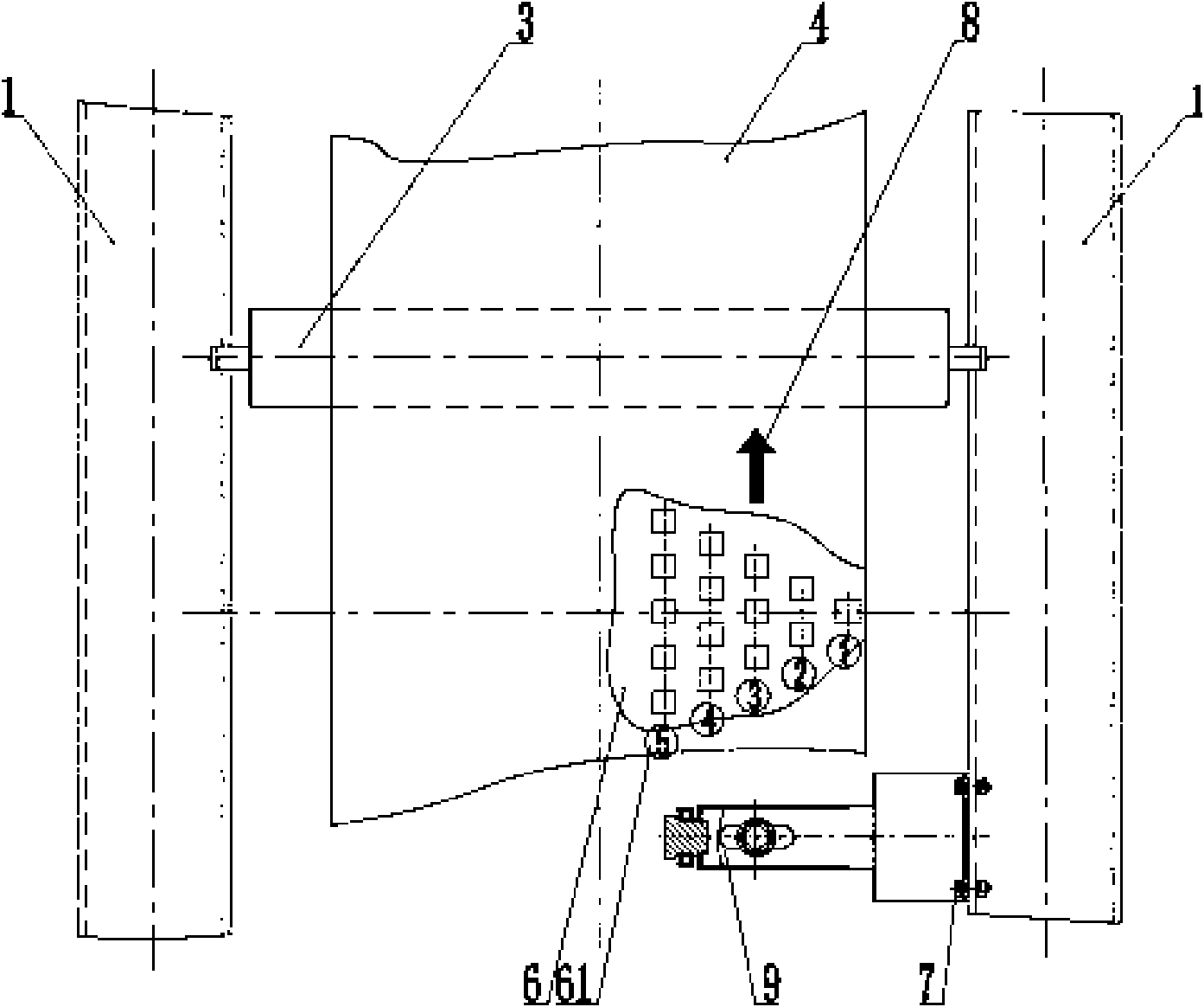 Belt deviation detecting device for weighing and feeding machine