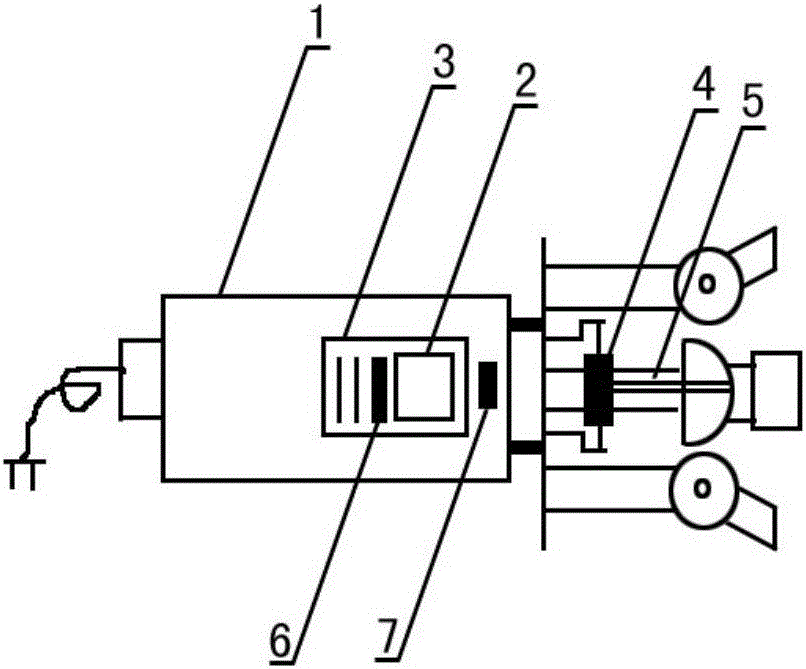 Three-point type rebar bending radian management and control device