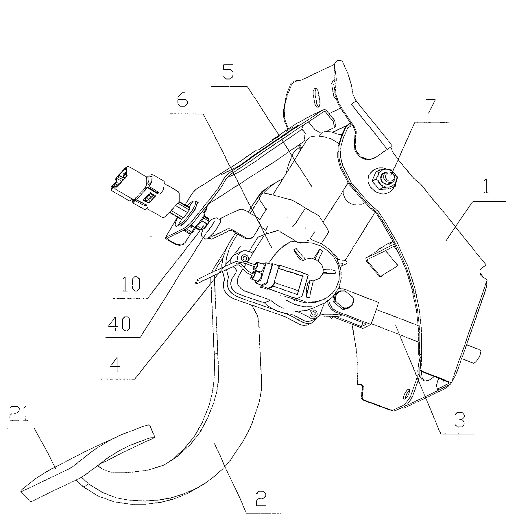 Automobile pedal regulation system