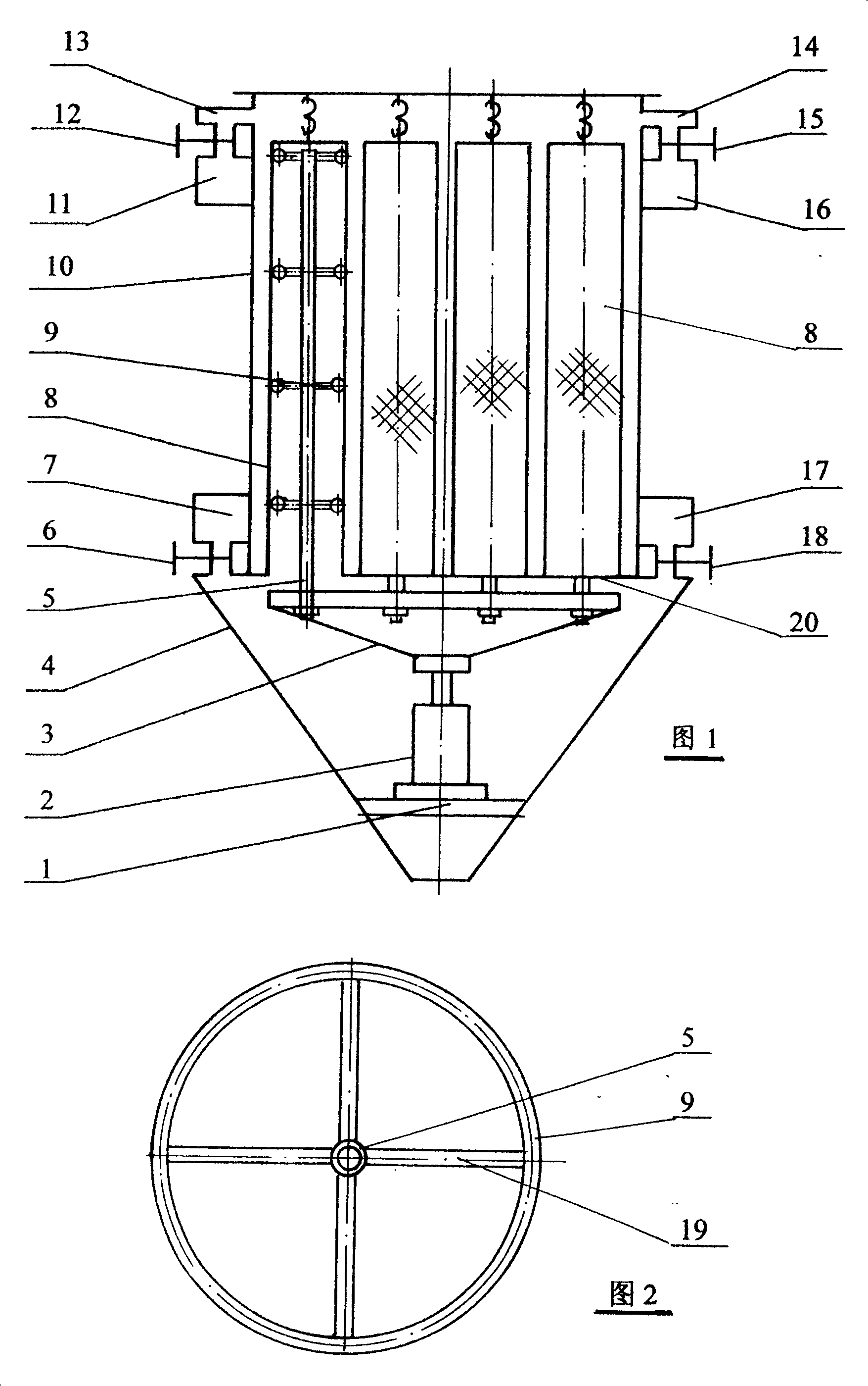 Bag-type dew dust remover