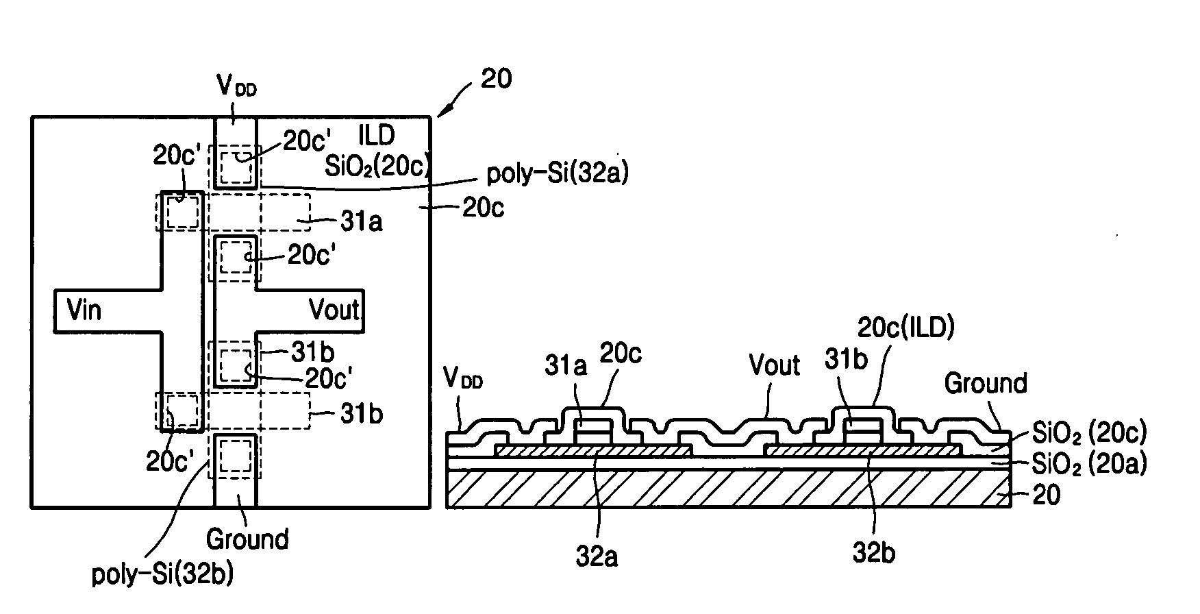 Poly crystalline silicon semiconductor device and method of fabricating the same