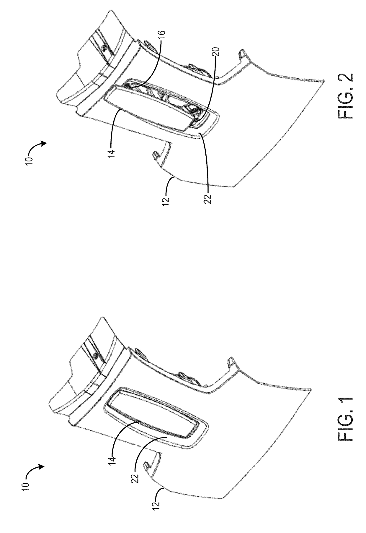 Hidden device with translating cover