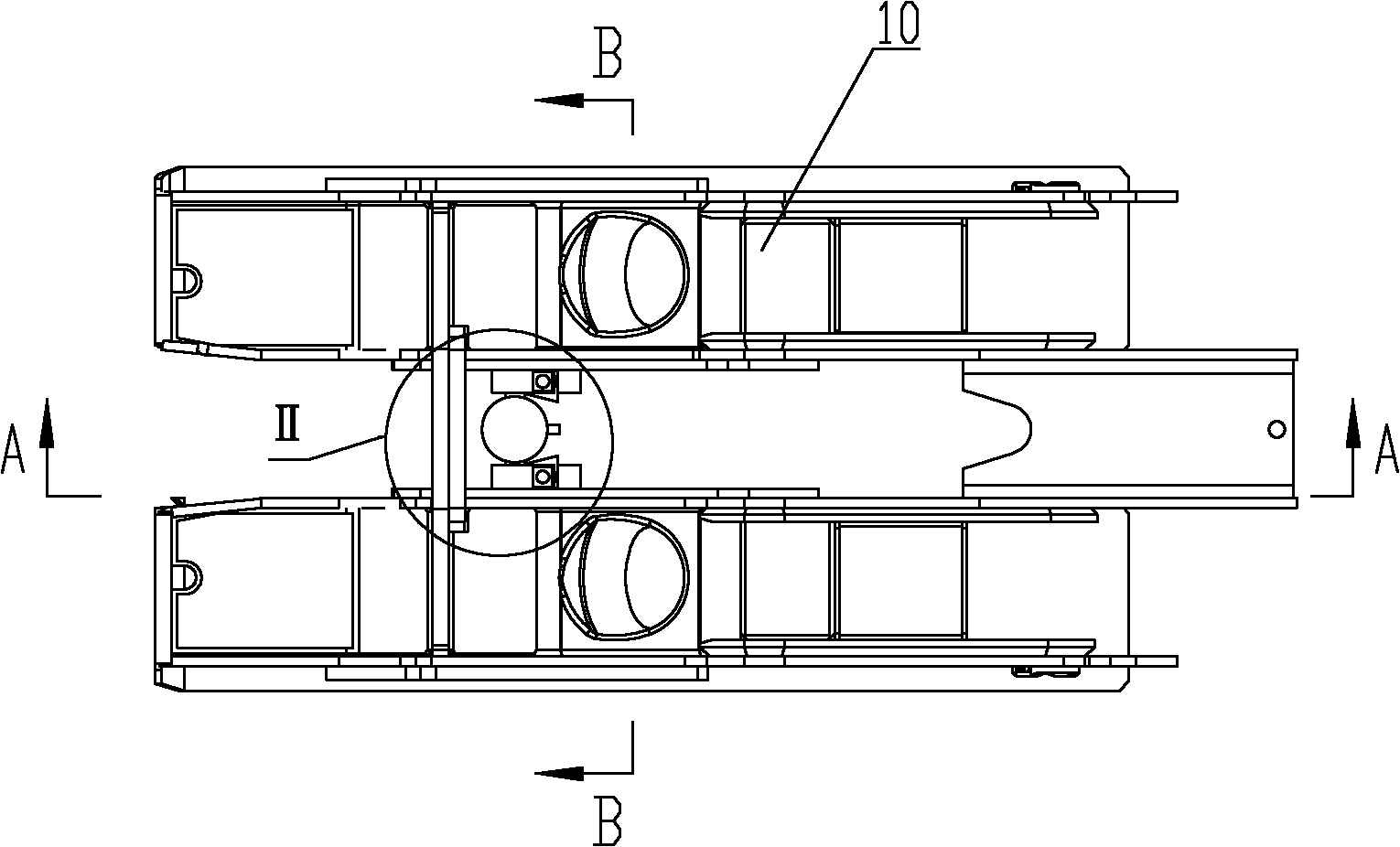 Bottom uplifting device for hydraulic support and hydraulic support