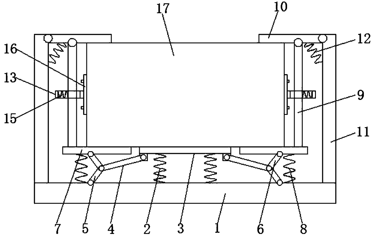 New energy automobile battery with collision protection function