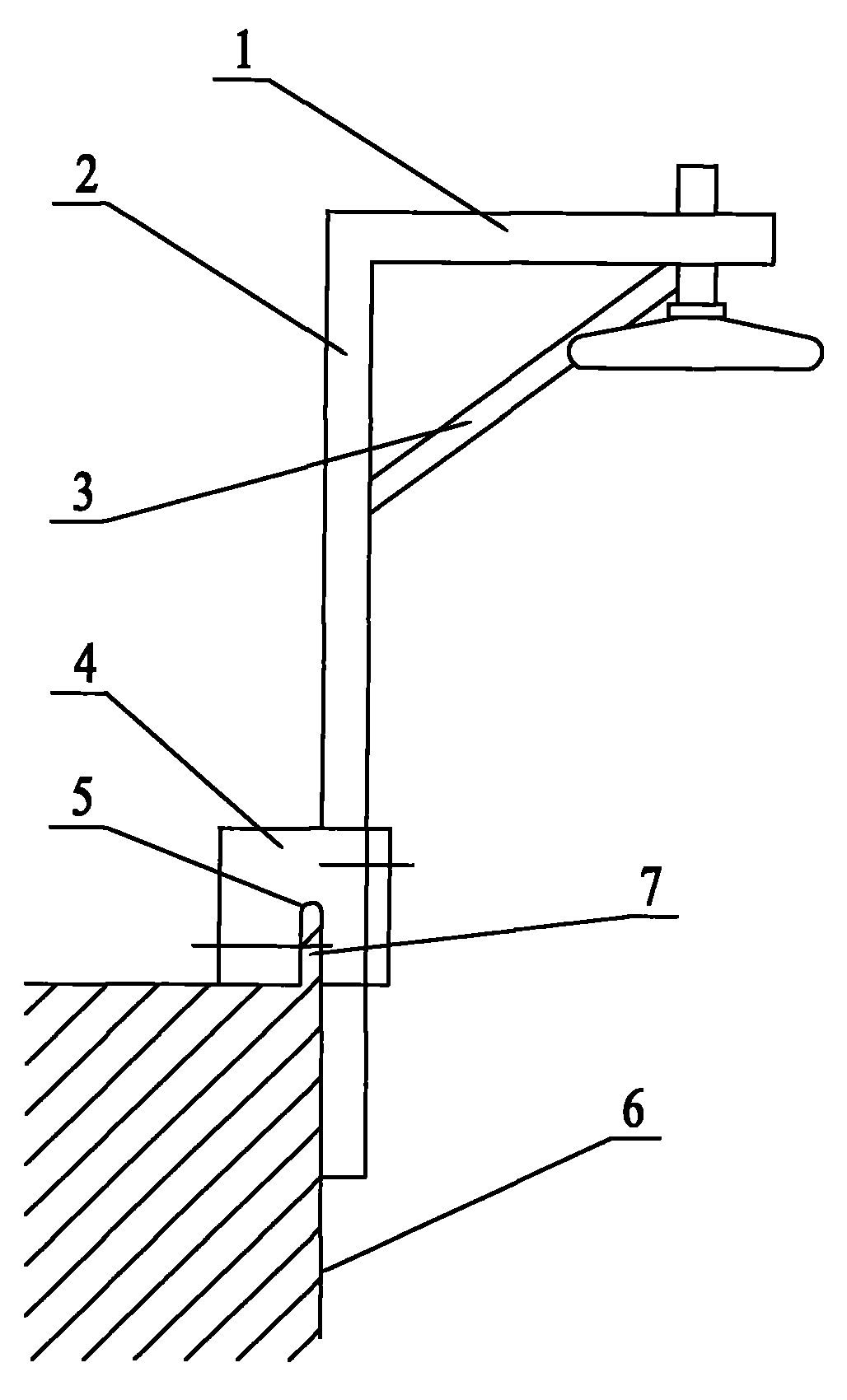 Clamp type hanging basket suspension frame