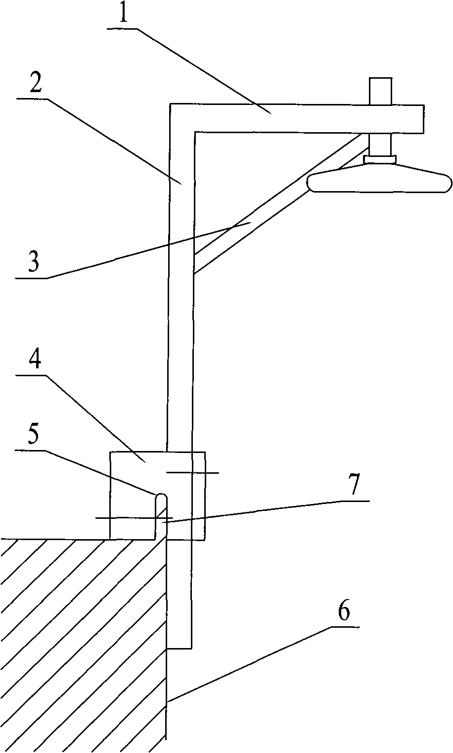 Clamp type hanging basket suspension frame