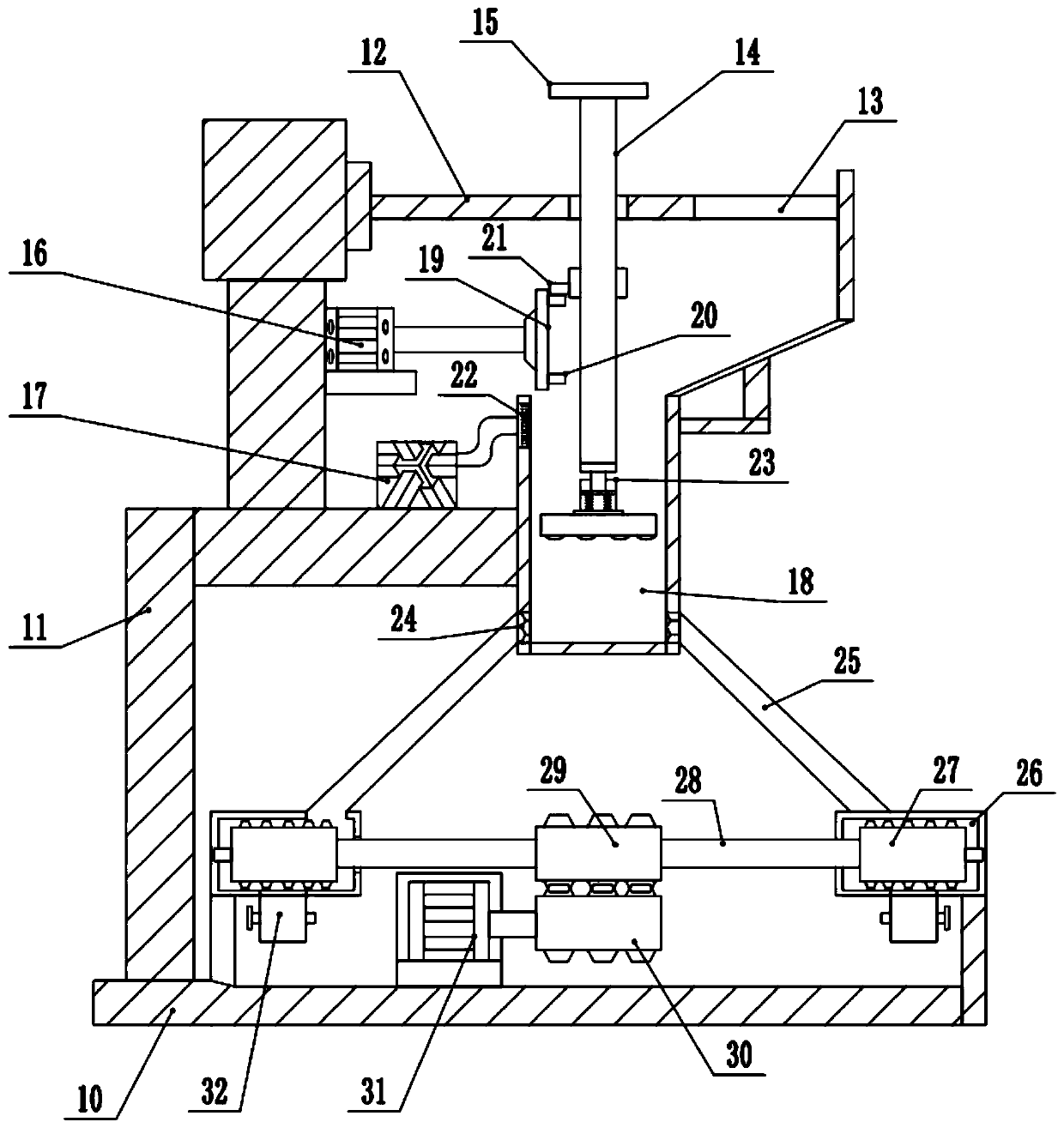 Environment-friendly crushing device for mineral primary processing