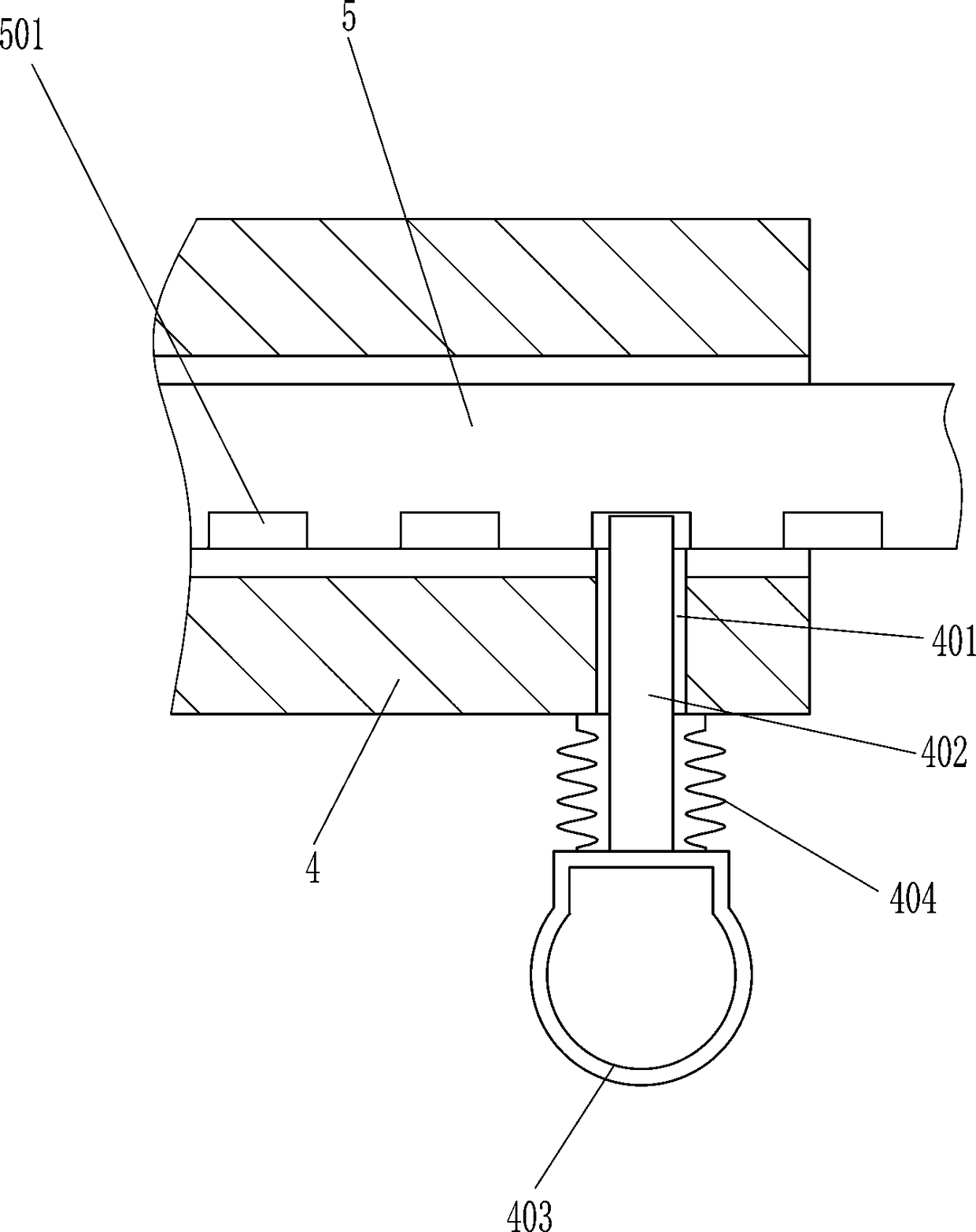 Leg pressing assisting device for orthopedic department