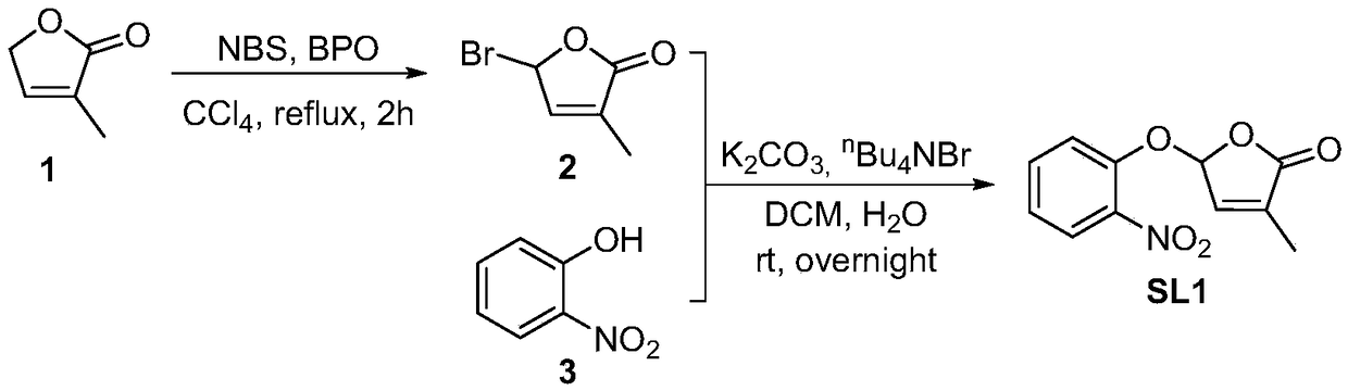 High-activity asiatic striga lactone derivative and preparation and application thereof