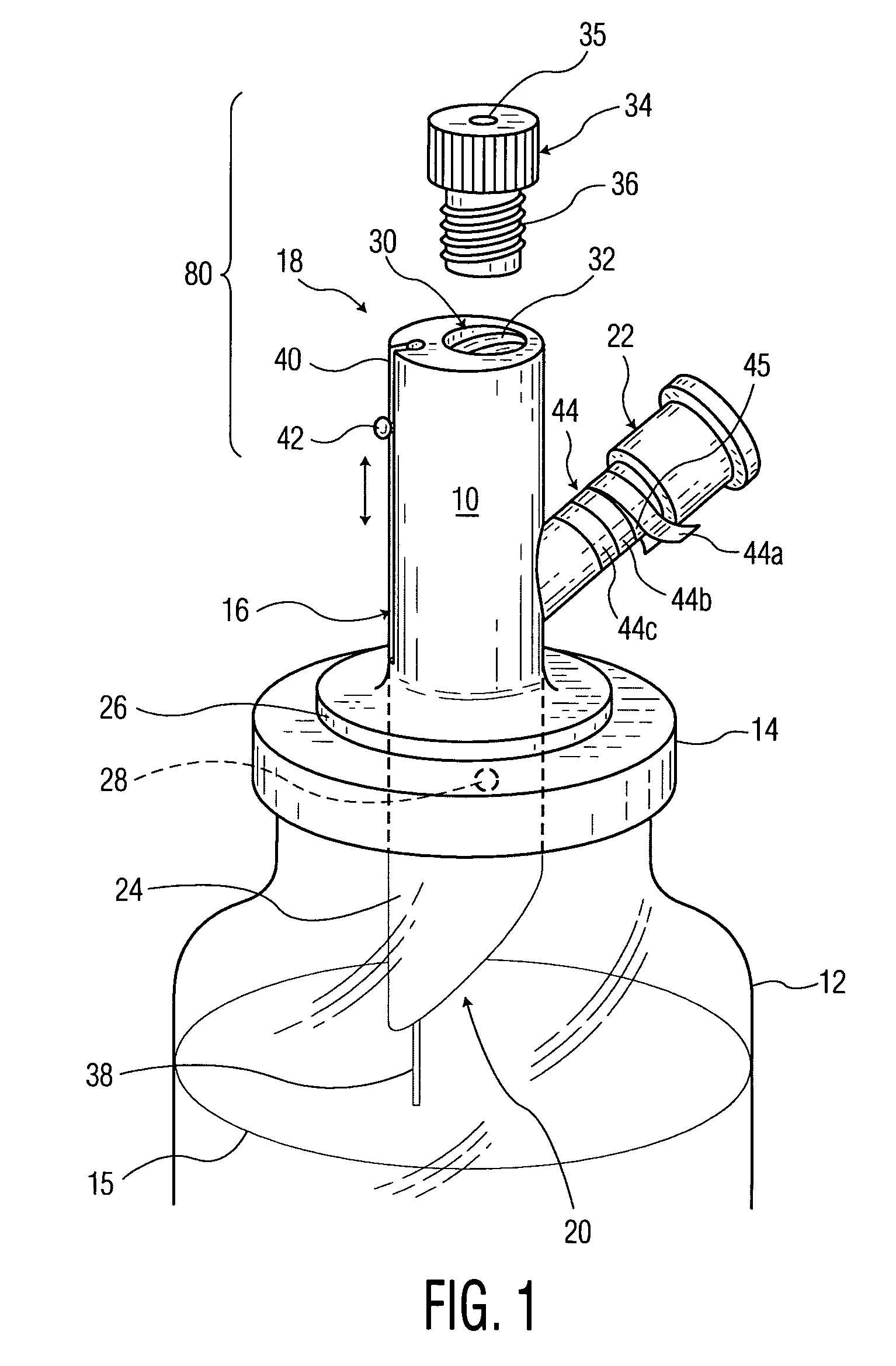 Dispensing spike assembly with removable indicia bands