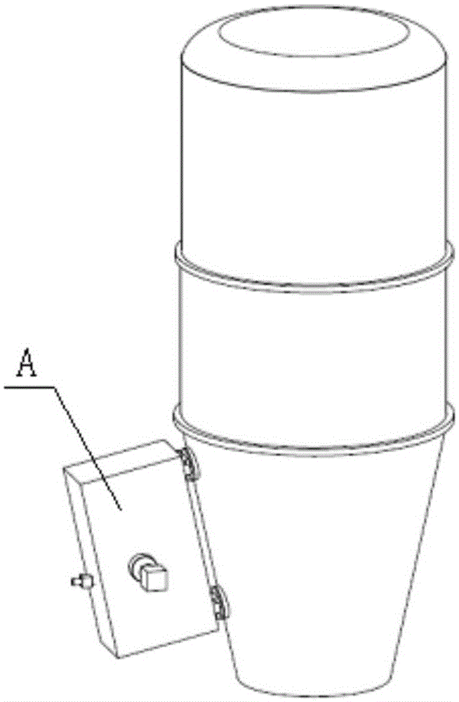 Pharmaceutical fluidized bed particle diameter distribution online detection device based on differential pressure sampling