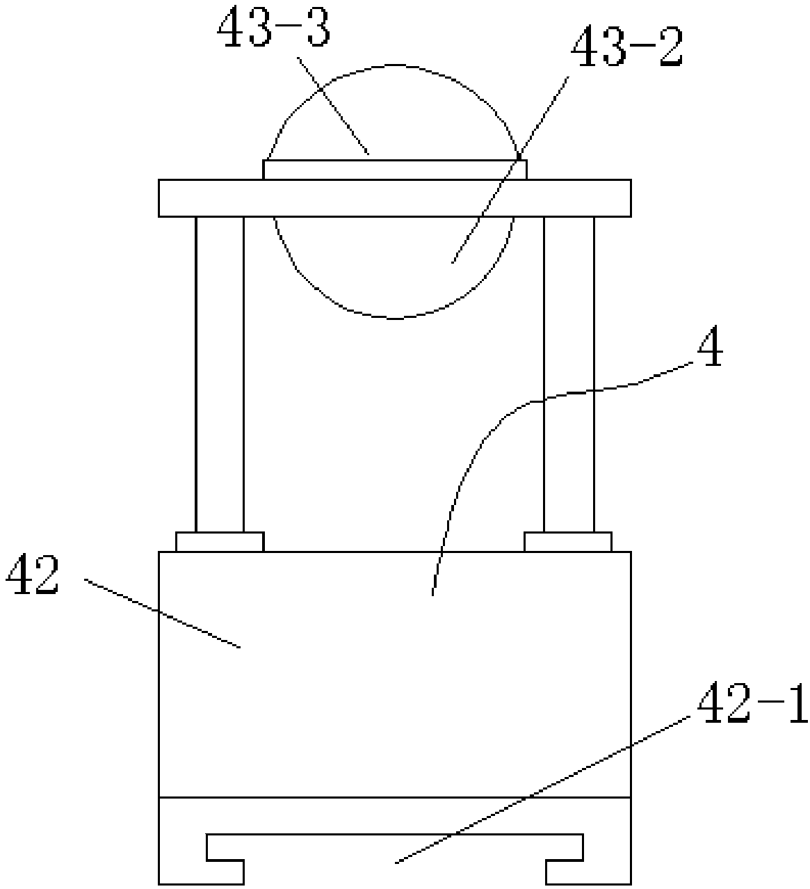 Fixed-distance automatic cutting device of metal corrugated pipe