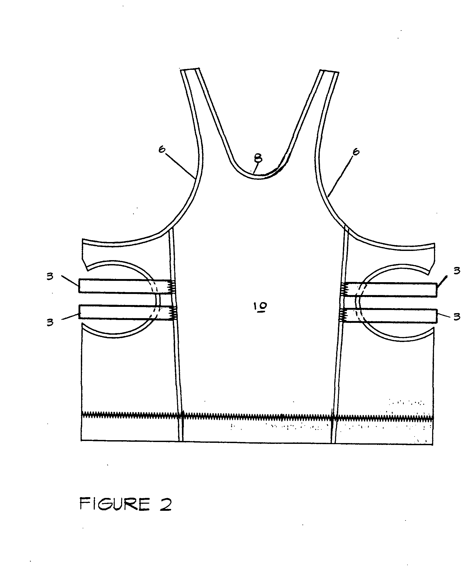 Post operative breast surgery drain support garment