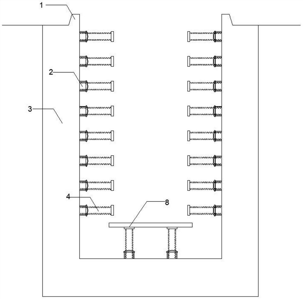 Concrete pouring method for large steel ladle reinforced concrete protective door