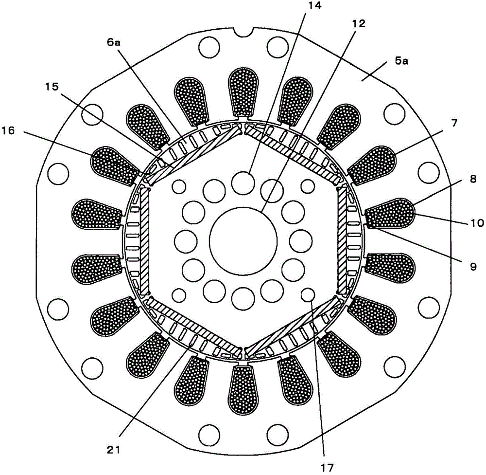 Hermetic compressor and refrigerating cycle device including the hermetic compressor