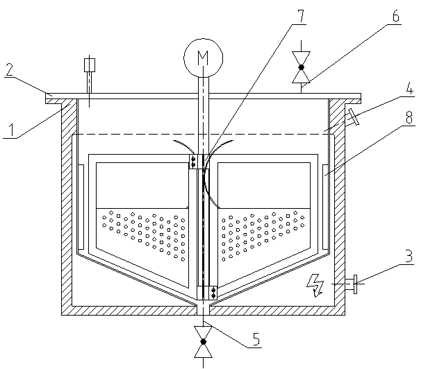 Epoxy resin vacuum degassing mixing tank