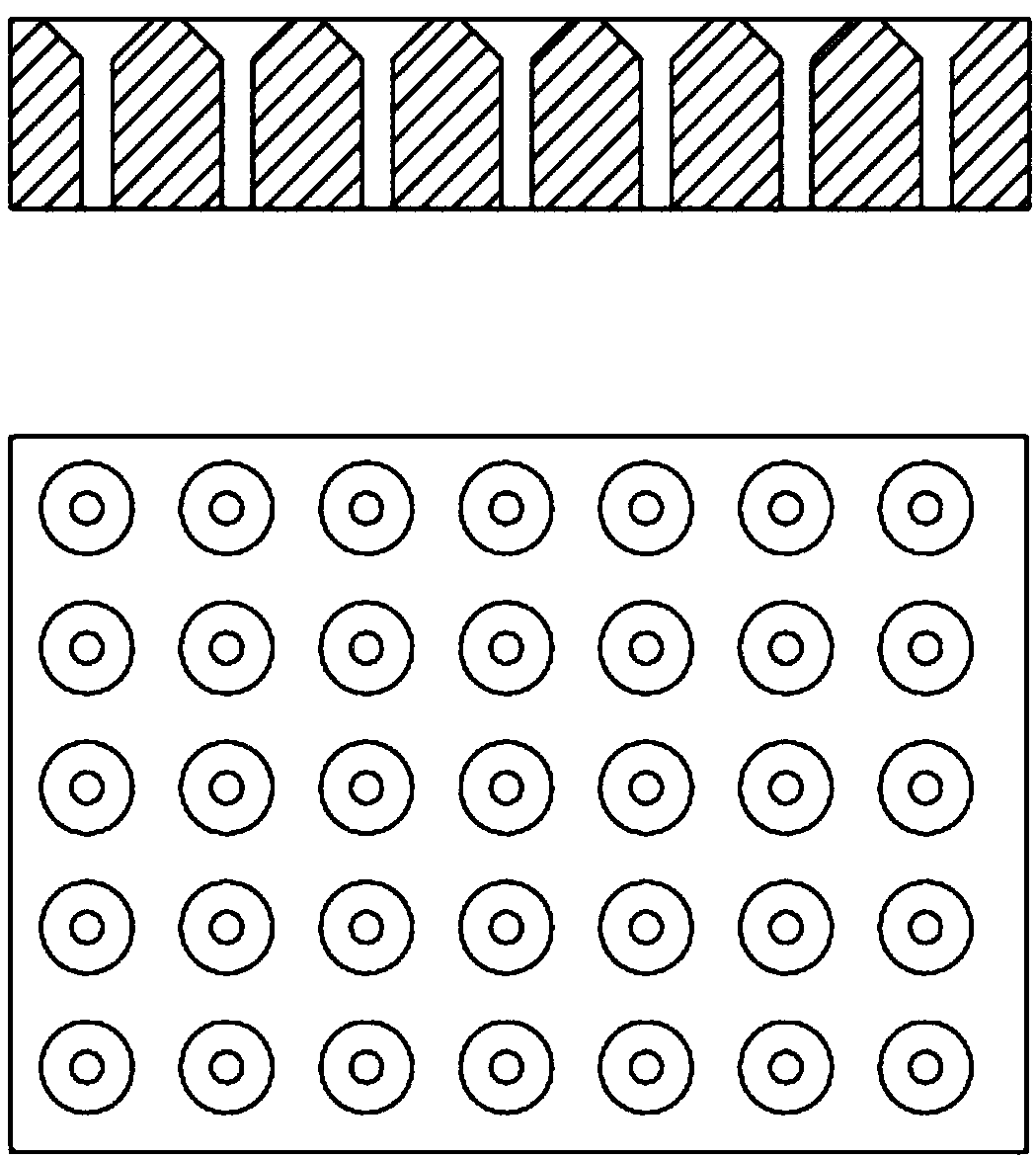 Variable-hole-diameter porous ceramic burning plate