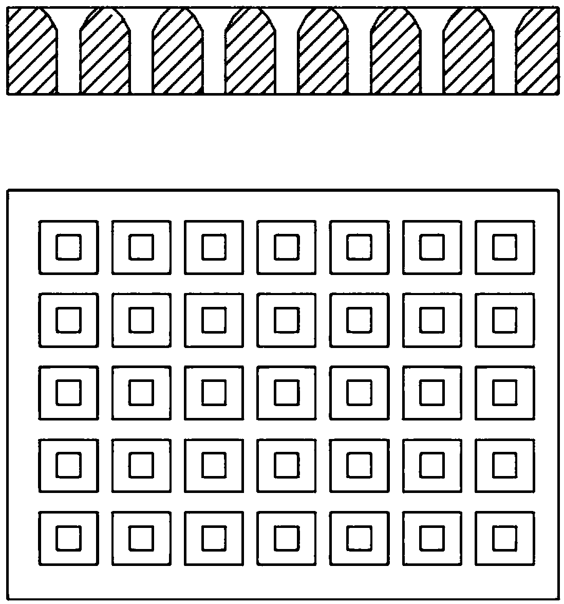 Variable-hole-diameter porous ceramic burning plate