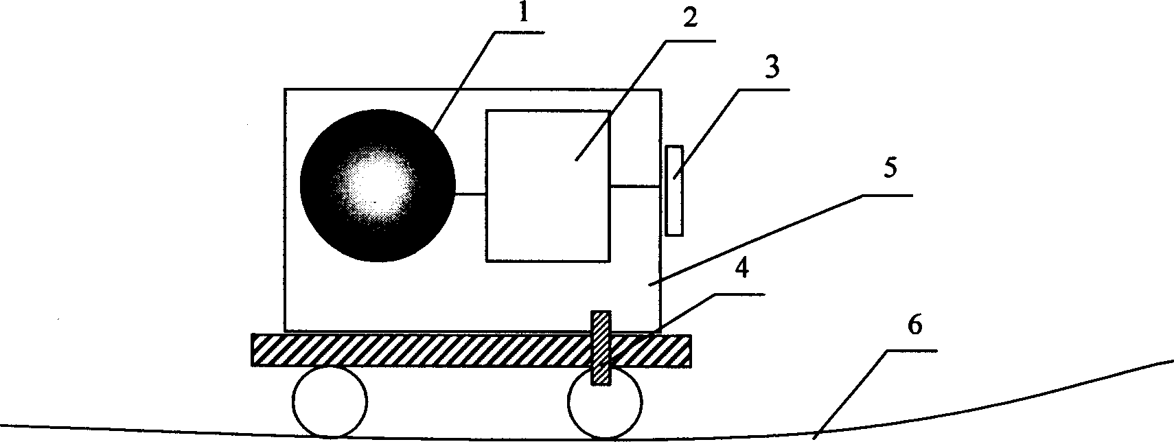 Method for detecting deformation of underwater engineering structure based on fibre-optic gyro technique and its device