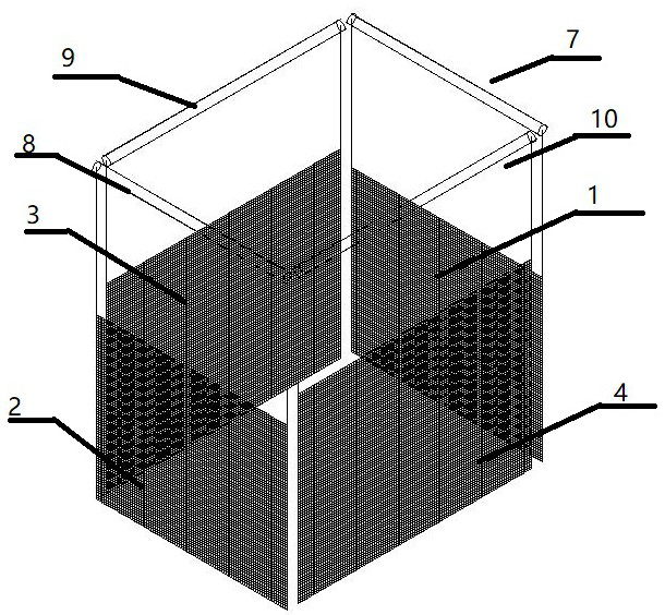 Assembly type mosquito net for student dormitory