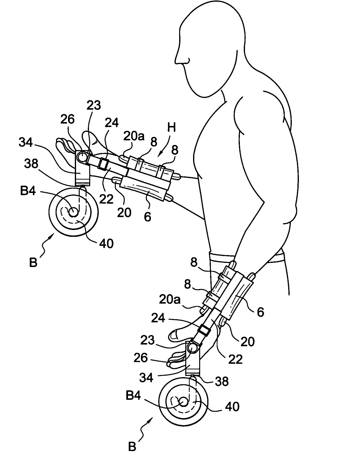 Articulating exercise harness system