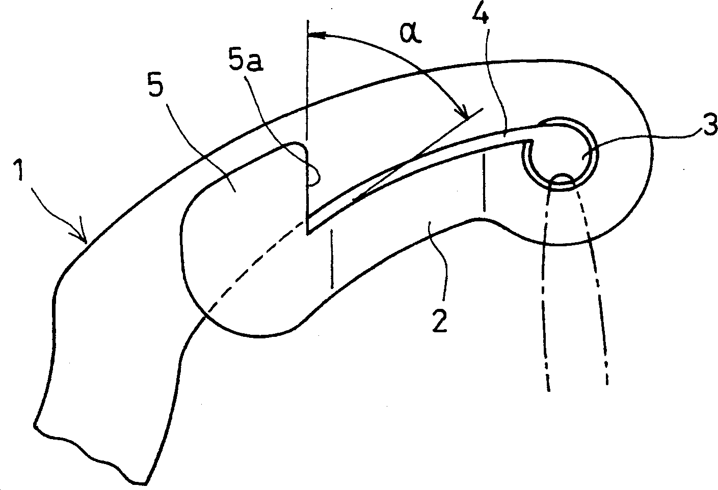 Needle thread taking-up lever for sewing machine