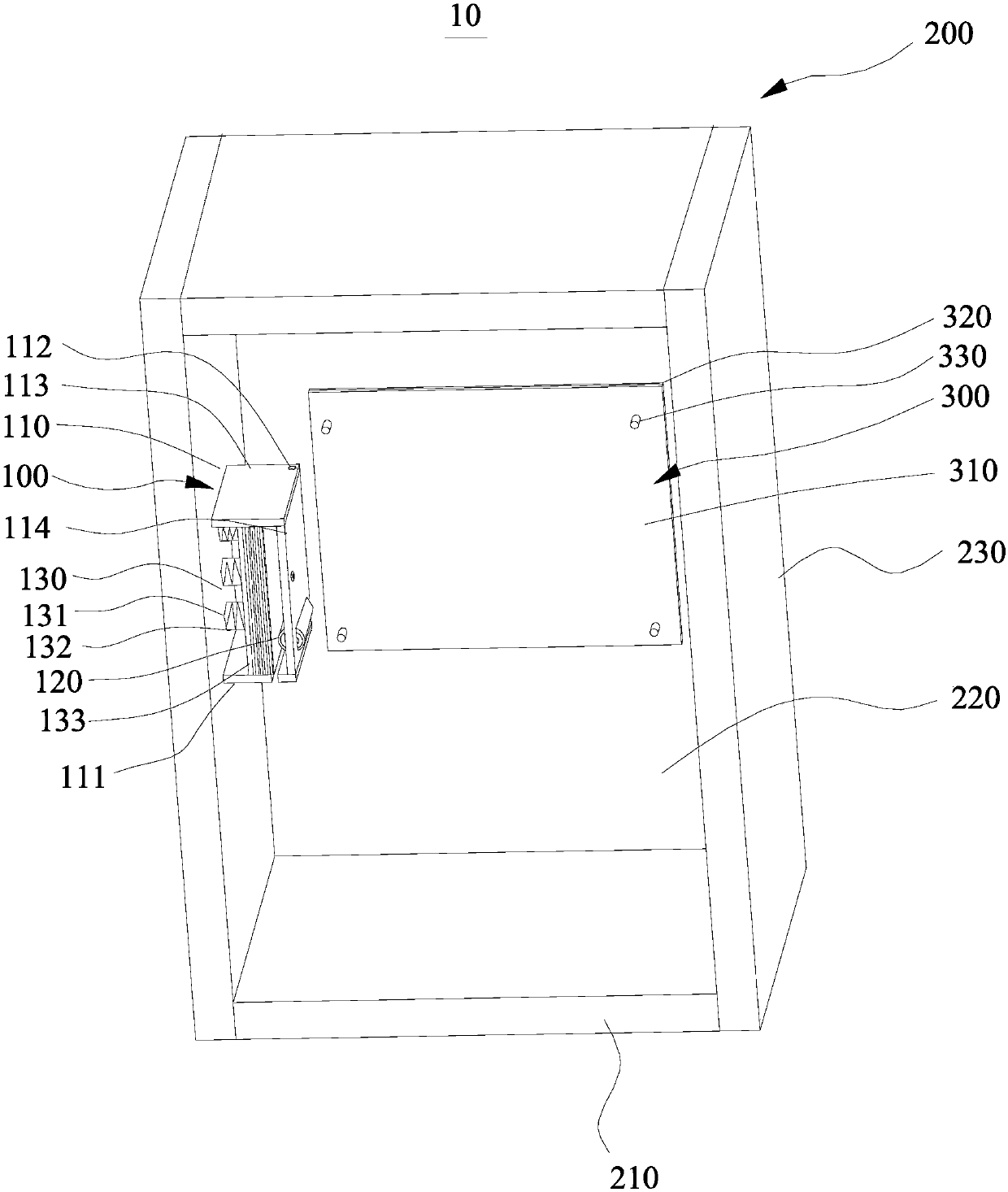 Leaflet dispatching device in elevator