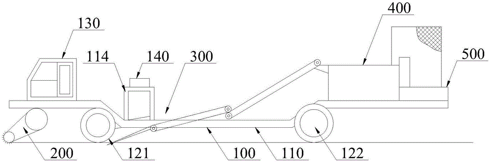 Self-propelled deep-purification farmland residual mulch recovery unit