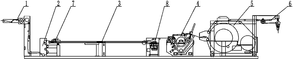 Open-width knitted fabric pre-shrinking machine and pre-shrinking process thereof