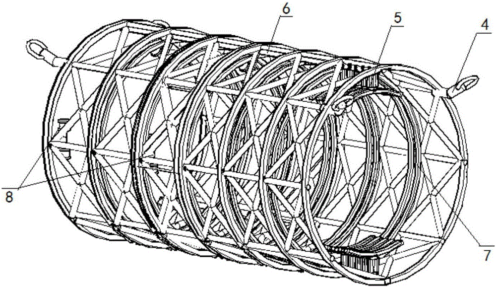 Underwater butt connection device for submerged floating tunnels and application of underwater butt connection device