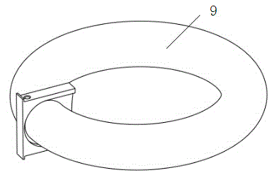 Automobile-mounted emergency life ring