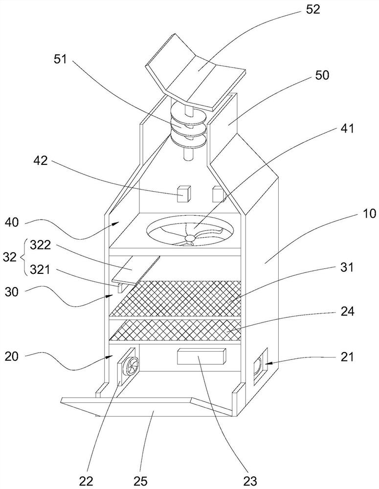 Air purification device for indoor formaldehyde removal