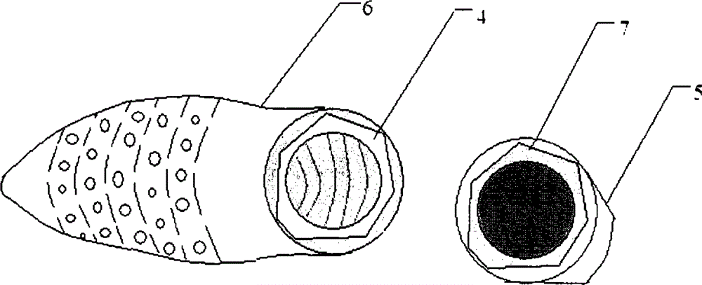 Manufacturing method of bamboo ancient egg-shaped and holed wind instrument