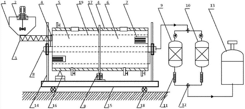 Small-sized hydrogen methane fuel gas generation device for residents in villages and towns and using method