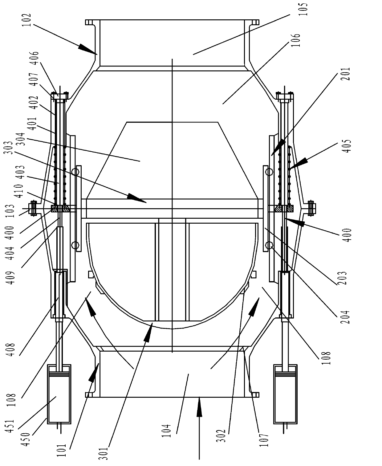 Diversion damper slowly-closed check valve