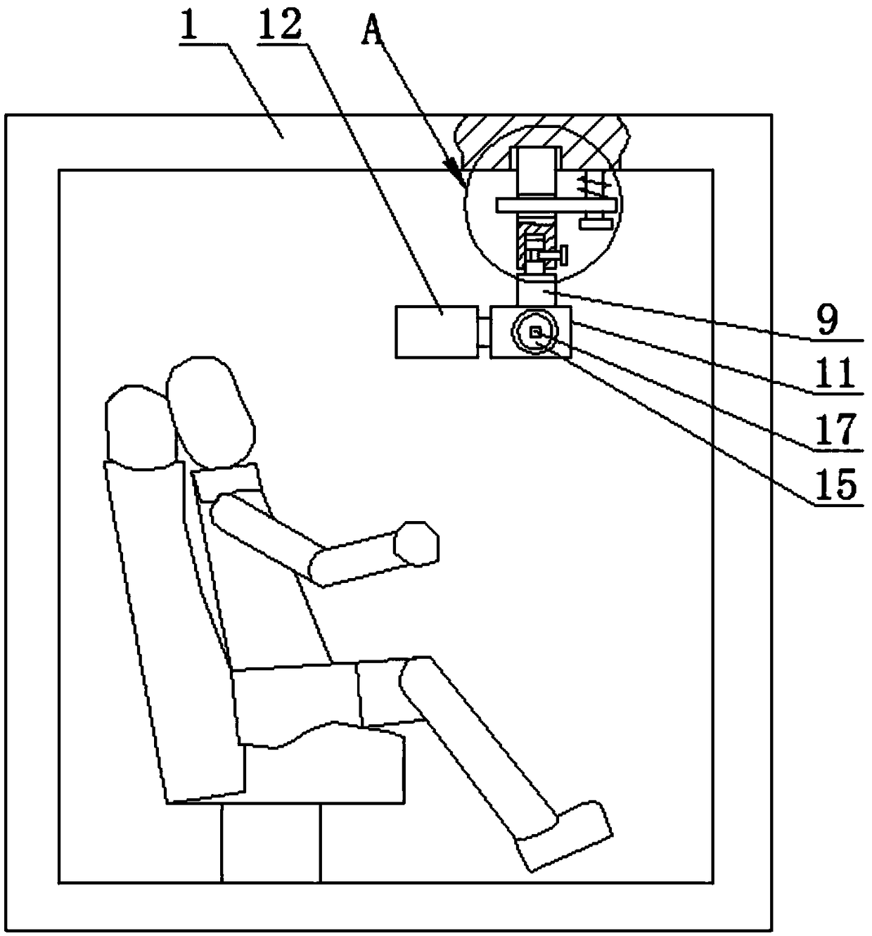 Portal crane operator fatigue monitoring and early warning device