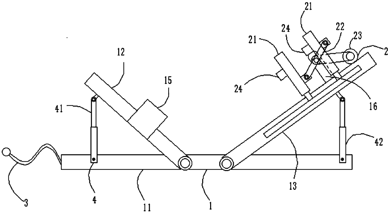 Lower limb rehabilitation training device for polio patients